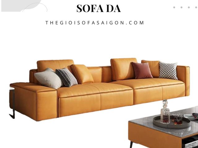 Ghế Sofa Hiện Đại Da Bò Phòng Khách GS-PK05